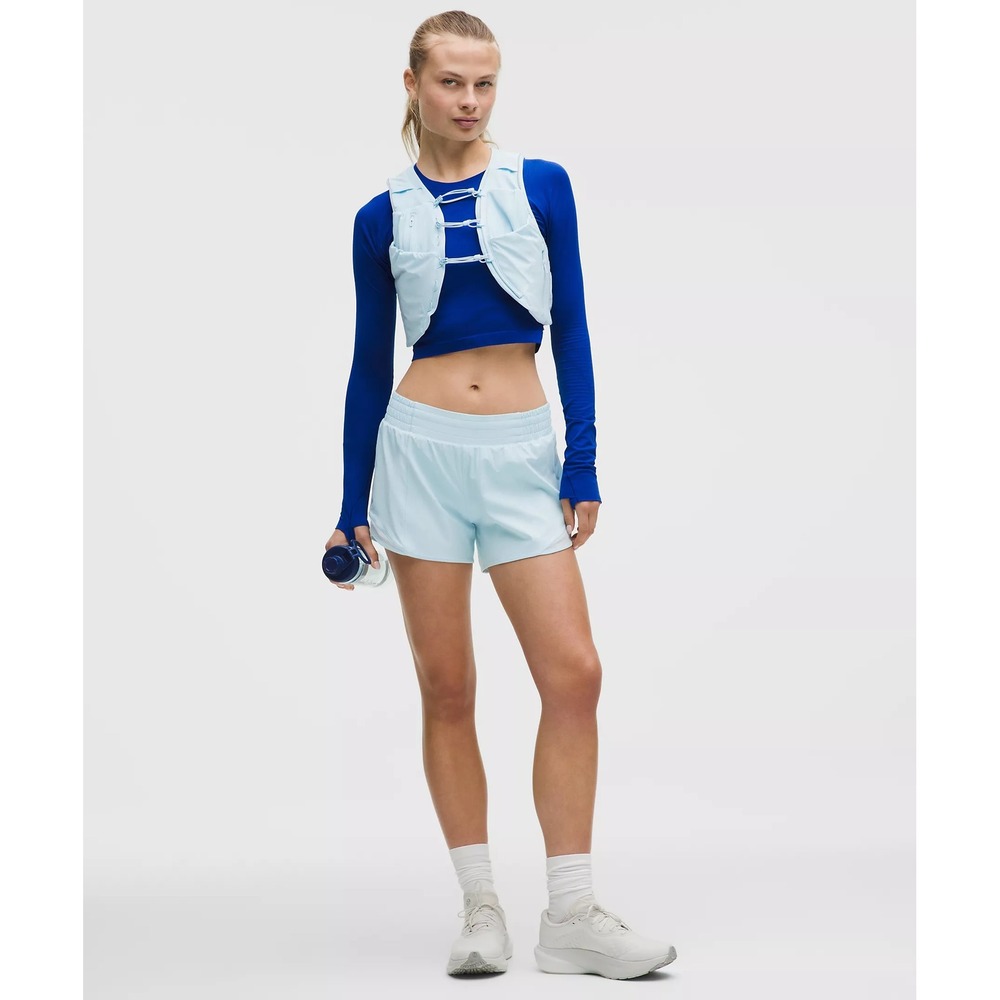 414-Lululemon-Hotty Hot High-Rise Lined Short 4"-Foam Cloud - Picture 5 of 6